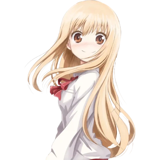 black pill, daimaru chen, ririko kobato, cartoon character, cartoon blonde hair