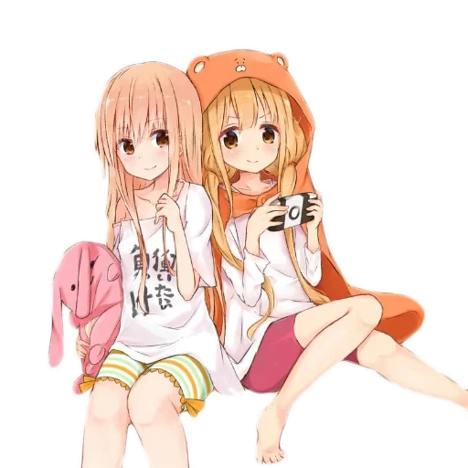 umaro tian, sister umaru, sister umaro sile, dua suster umaru yang dihubungkan, anime two faced sister umaru