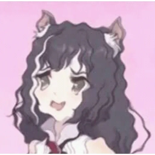anime, anime mädchen, anime charaktere, yuidzu arta aurora, anime curly hair