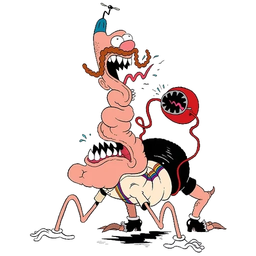 human, uncle grandfather, caricature, real monsters, uncle grandpa art