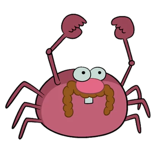 crabe, crabe mignon, crabe rouge, crabe clipart, crabe de dessins animés