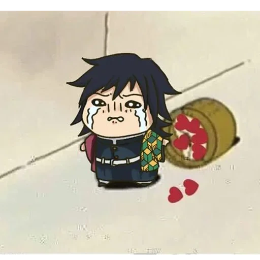 anime meme, sasuke chibi, anime lustig, anime kunst ist lustig, die klinge von mine seziert den tomioka-dämon