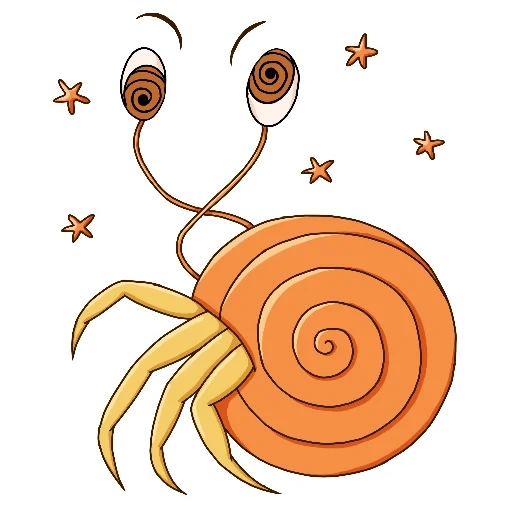 escargot, doux escargot, petit escargot, cartoon escargots, illustration d'escargot