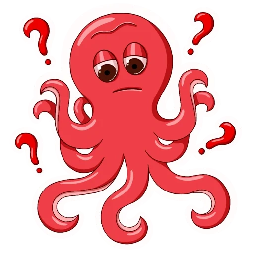 octopus, octopus de dibujos animados, e vida marina, ilustraciones de pulpo, pintura infantil pulpo