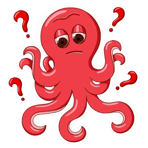 poulpe, pocte de dessin animé, e habitants de la mer, illustration de poulpe, dessin pour enfants octopus