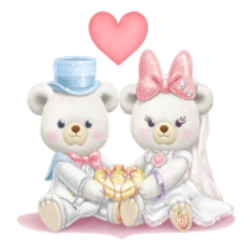 toys, toys, animals are cute, little bear, teddy bear wedding dress