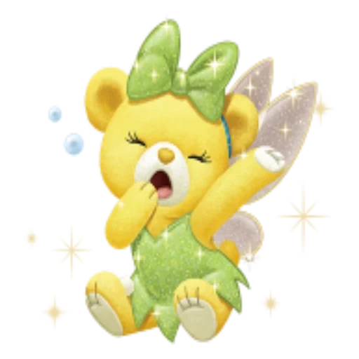 pooh, jouets, pokémon fennekin, jewelpet peridot, cartoon de lapin jaune