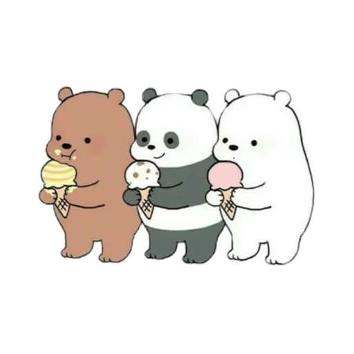 nyashny bears, kawaii white bears, the whole truth about bears, drawings of sketches are cute, drawings sketch cute bears
