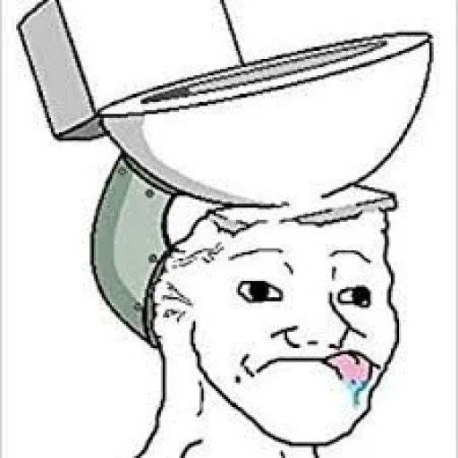 wojak, and meme, wojak memes, wojak meme is a teenager, memm toilet instead of a head