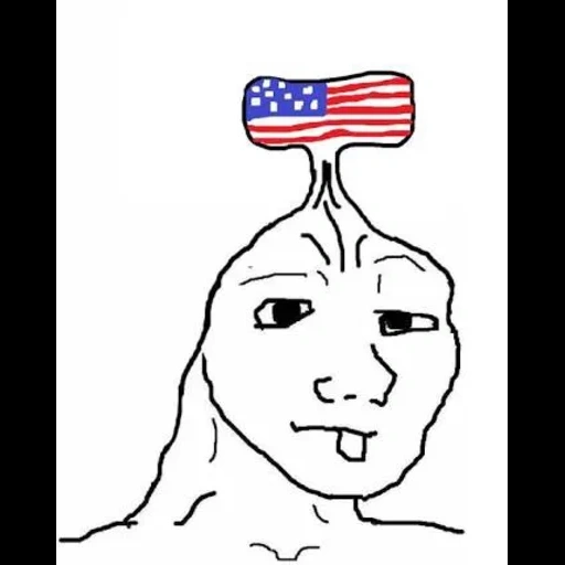 the brain is a meme, wojak down, a meme without a brain, small brain meme, postironia meme without brain