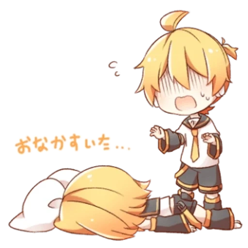 anime, anime bilder, anime charaktere, kagaminglin chibi