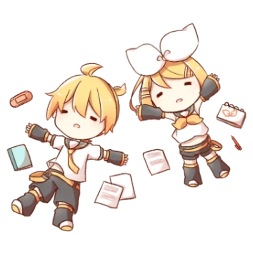 pack, kagaminglin chibi