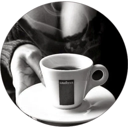 чашка кофе, чашка lavazza, кофейная чашка, чашка кофе lavazza, руки кофе черно белый