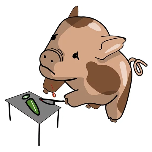 cerdo cerdo, cerdo de dibujos animados, cerdo sonriente, piggy cat pak vatsap