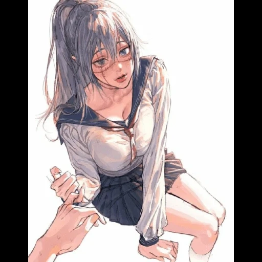anime komik, anime girl, wengwengchim, karakter anime, lukisan gadis anime