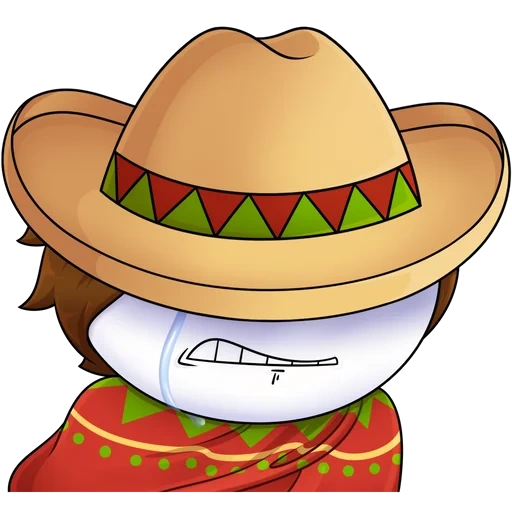 der breite sombrero, breitkantenvektor, mexikanischer sombrero, mexikanische hutkunst
