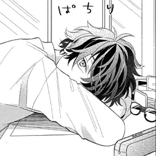 manga, imagen, el manga está durmiendo, manga de anime, shinrei tantei yakumo p