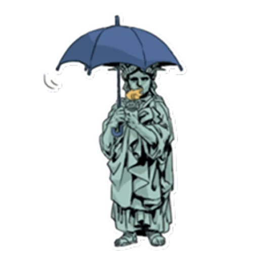 arte paraguas, dibujo paraguas, hombre con un paraguas, chica con un paraguas, chica con un paraguas dibujo