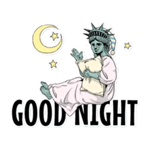 good night, statue of liberty, good night my love, statue of liberty face