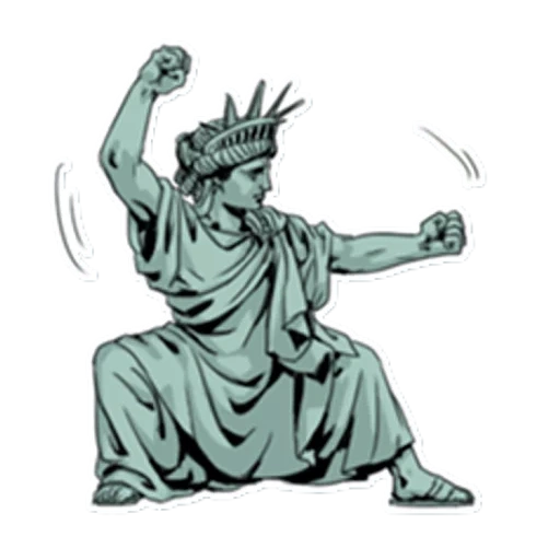 illustration, la statue de la liberté, la statue de la liberté américaine, statue de la liberté des enfants, symbole de la statue de la liberté