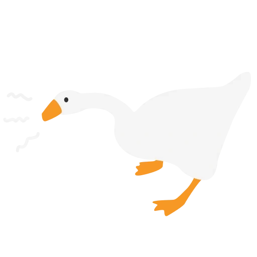 goose, oie, cartoon d'oie, l'oie dans le jeu untitled goose, untitled goose game goose