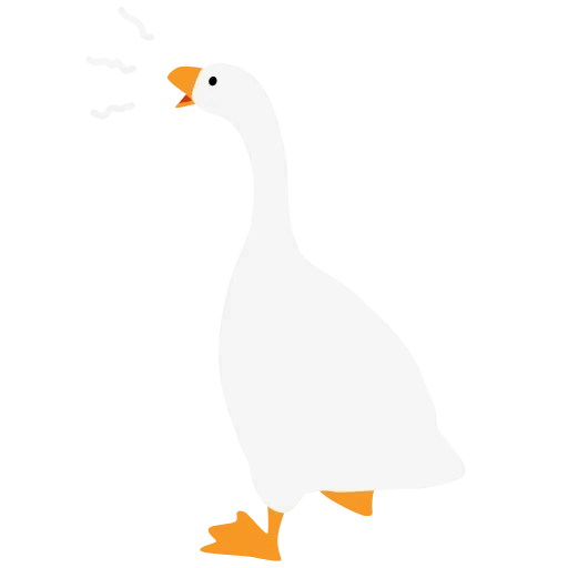 goose, game of the goose, oie blanche, big white goose, l'oie dans le jeu untitled goose