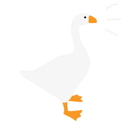 duck, goose, goose game, cute goose, goose template