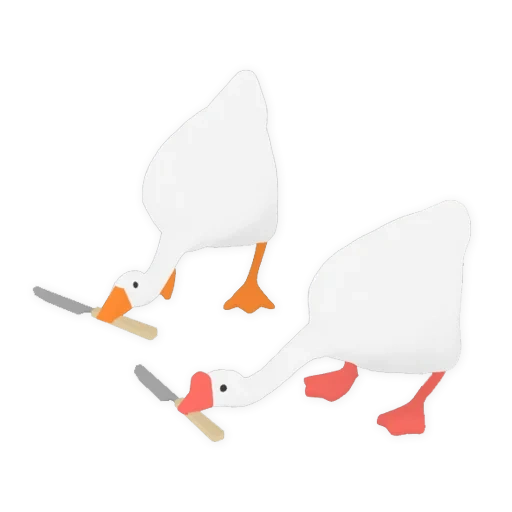 goose game, goose stripes, goose cartoon, untitled goose, goose in the game untitled goose