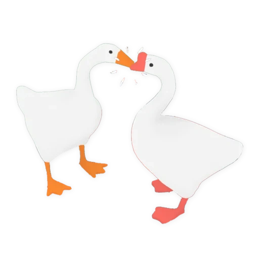 goose, goose stripes, cheerful goose, goose illustration, goose in the game untitled goose