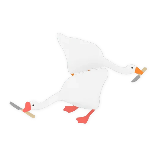 goose game, seagull, white-bottomed goose wings, goose in the game untitled goose, goose game untitled goose game