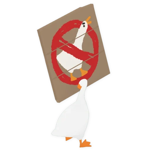 goose, le logo de l'oie, game goose, goose burlesque, untitled goose game cute edition