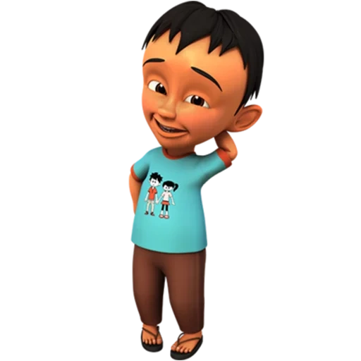 upin, wuping un producto, 3 d character, upin dan ipin, fizi upin ipin