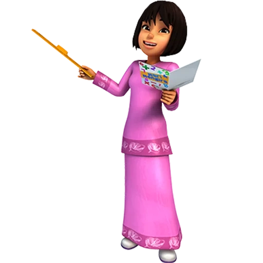 upin, upin ipin, gambar kartun, miles loretta, miles d'une autre planète loretta