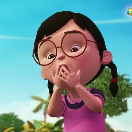 mei mei, cartoon, wu ping um produto, personagem, mei mei upin