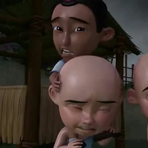 upin, asian, wuping yipin, upin dan ipin, one is all the characters