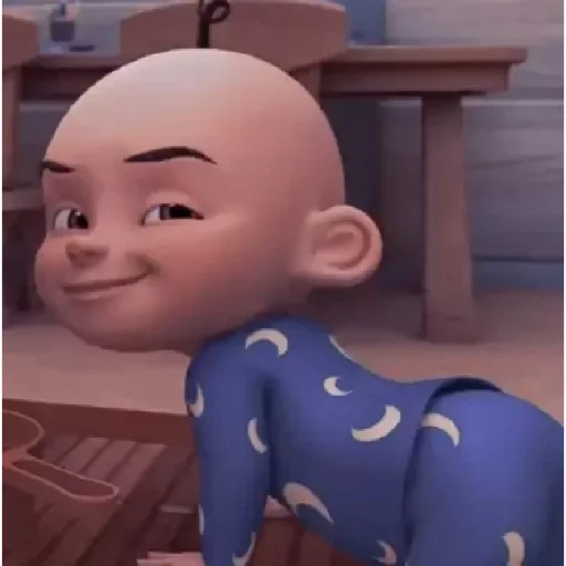 upin, ipin, asiático, wu ping um produto, kak ros upin ipin