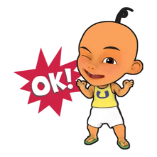 upin, wu ping um produto, kartun lucu, gambar kartun, meme upin ipin