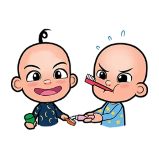 lucu, клипарт, upin dan ipin, gambar kartun, детский смех рисунок