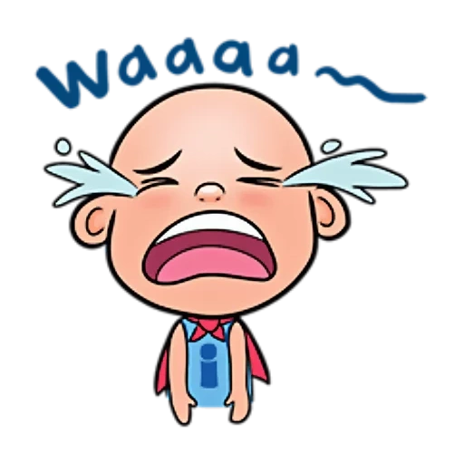 textbook, character, wuping yipin, a crying baby, crying baby transparent background