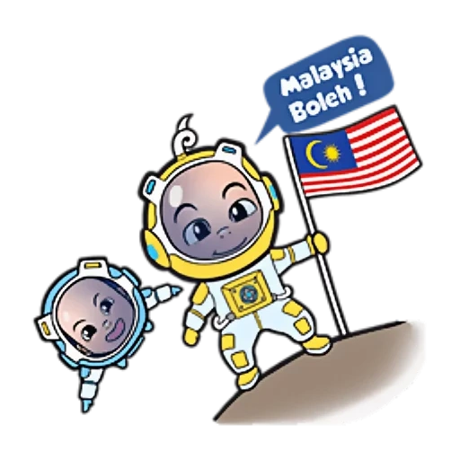 astronot, space of painting, lambang astronot muda, anak-anak yang dicat luar angkasa, penakluk anak luar angkasa