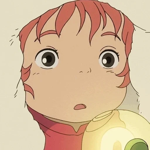 anime di hayao miyazaki, anime fish ponyo, pesce scogliera ponyo, hayao miyazaki xiaoyu po niu, piccolo pesce ponyo cliff anime