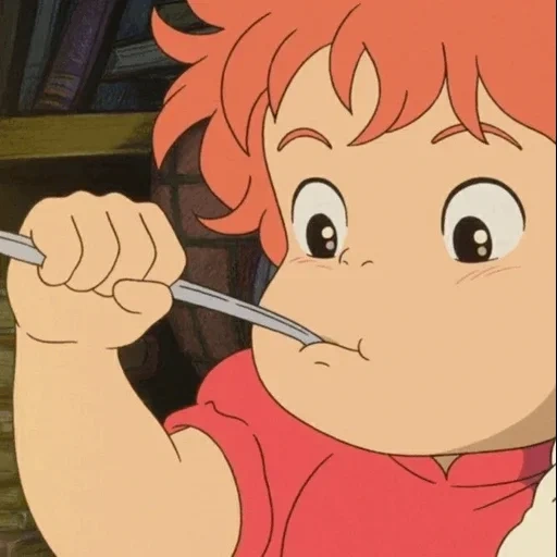 animação, peixe bobo, personagem de anime, peixe de penhasco de menina de onda, animação miyazaki miyazaki