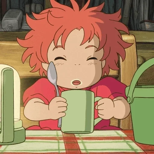 anime 90, studio ghibli, anime poisson ponyo, ponyo ponyo utes, falaise ponyo à poisson anime