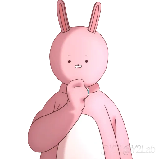 кролик розовый, uramichi oniisan