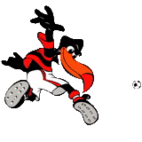 huffy, futebol, guphi com uma bola, vaca guufffi, mascotte flamengo fc