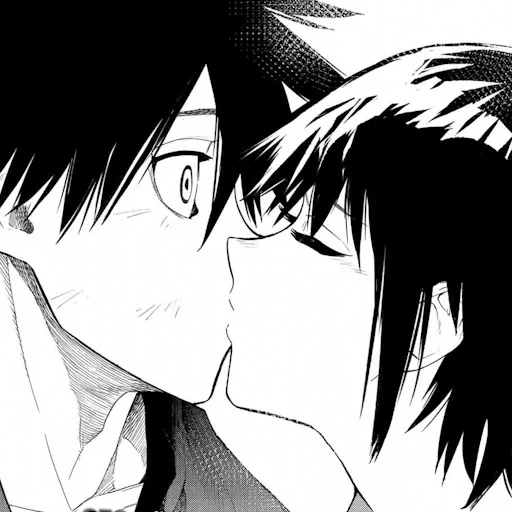 manga, desenho, anime manga, um beijo, manga é um tipo sangrento