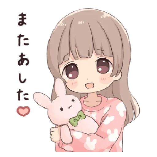 kanojo, picture, kanojo stickers, cute drawings of chibi, anime cute drawings
