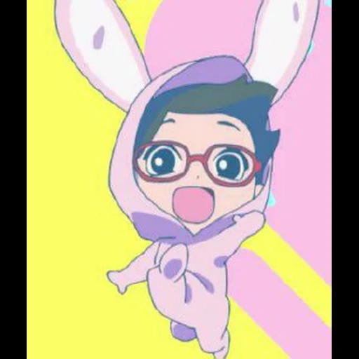 boko telephone, personnages d'anime, sarada wujibo chibi, chibi bunny sarada, patterns d'anime mignons