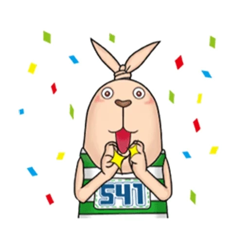 hare, rabbit, usavich, character rabbit, monster sticker