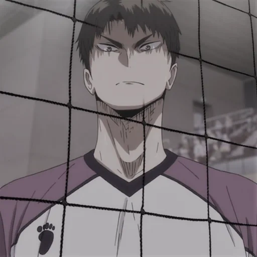 haikyuu, anime volleyball, ushi island im wirklichen leben, anime charakter volleyball, spieler linkshänder anime volleyball